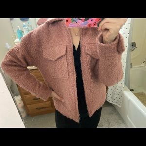 Urban outfitters teddy fleece jacket XS
